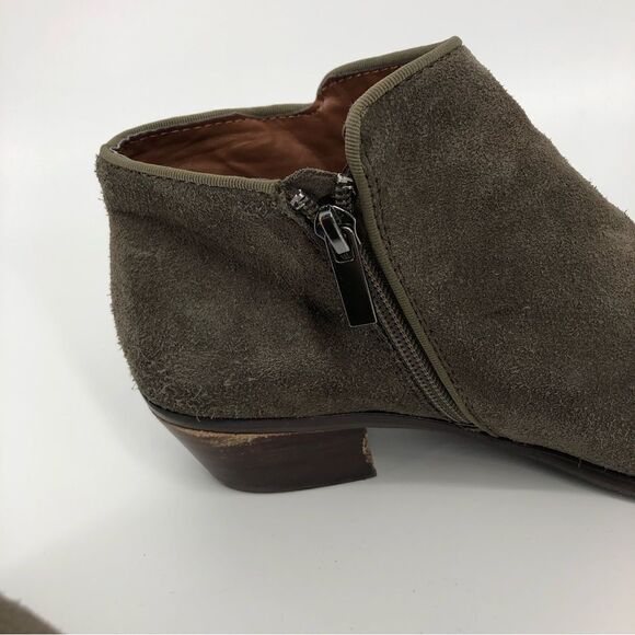 CROWN VINTAGE Tabitha Bootie Suede Leather Ankle‎ Zip Gray 9 - Picture 10 of 15